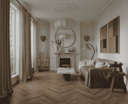 Ламинат Norland LF304-37 Дуб Велла, Herringbone Elegant Strong