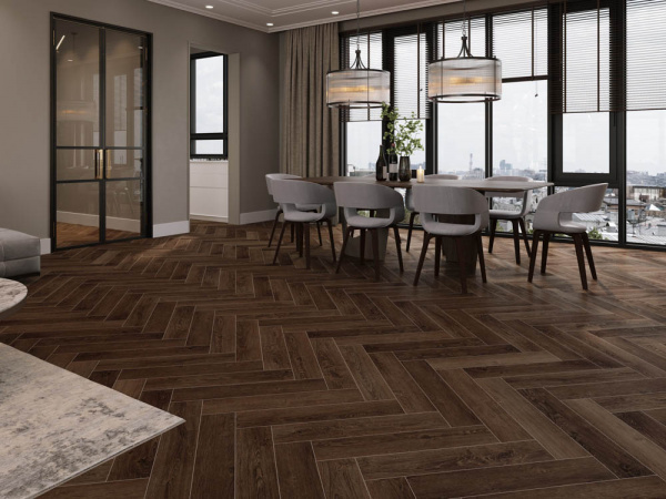 SPC ламинат CronaFloor Дуб Тулуза H001, Herringbone анонс