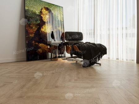Ламинат Alpine Floor LF102-07 Дуб Прованс, Herringbone 8 мм