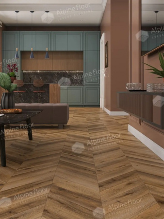 Ламинат Alpine Floor LF109-04 Дуб Килиманджаро, Chevron Art
