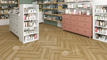 Ламинат Alpine Floor LF102-02 Дуб Эльзас, Herringbone 8 мм