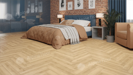 Ламинат Alpine Floor LF102-05 Дуб Шампань, Herringbone 8 мм