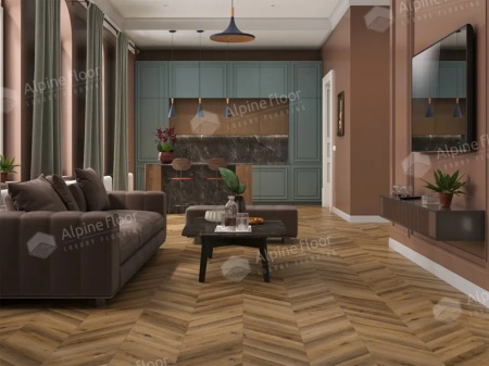 Ламинат Alpine Floor LF109-04 Дуб Килиманджаро, Chevron Art