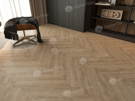 Ламинат Alpine Floor LF102-07 Дуб Прованс, Herringbone 8 мм