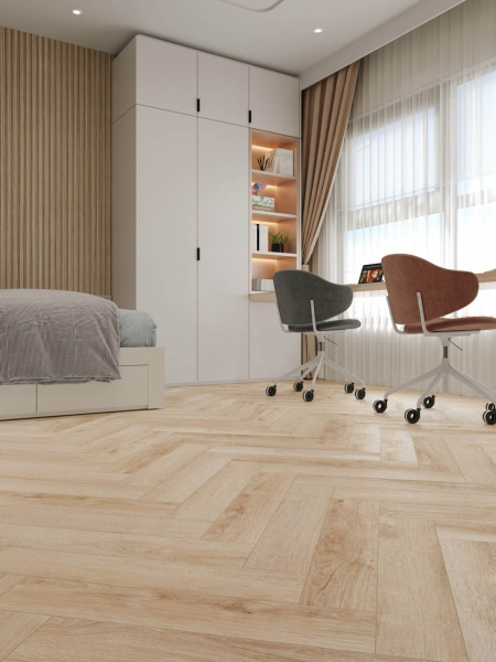 SPC ламинат CronaFloor Дуб Дижон H010, Herringbone анонс