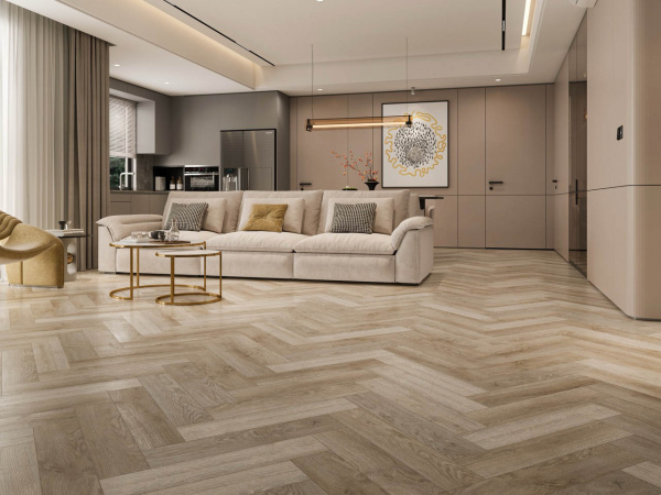 SPC ламинат CronaFloor Дуб Лилль H007, Herringbone анонс