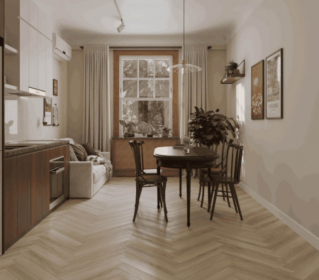 Ламинат Norland LF306-33 Дуб Иония, Herringbone Elegant 10
