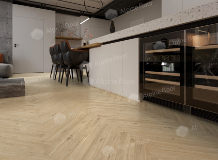 Ламинат Alpine Floor LF102-01 Дуб Лион, Herringbone 8 мм
