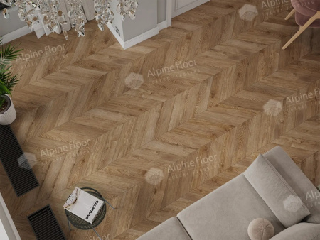 Ламинат Alpine Floor LF109-06 Дуб Эверест, Chevron Art